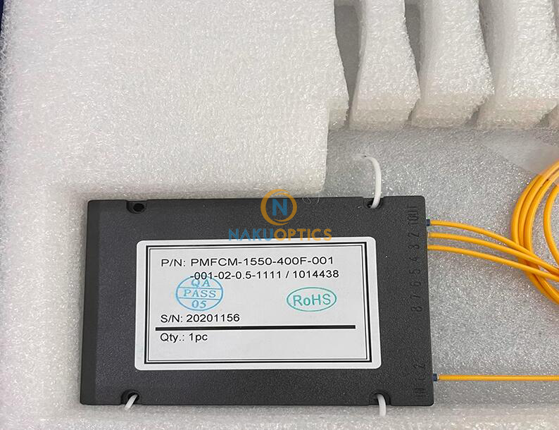 PM fiber beam splitter